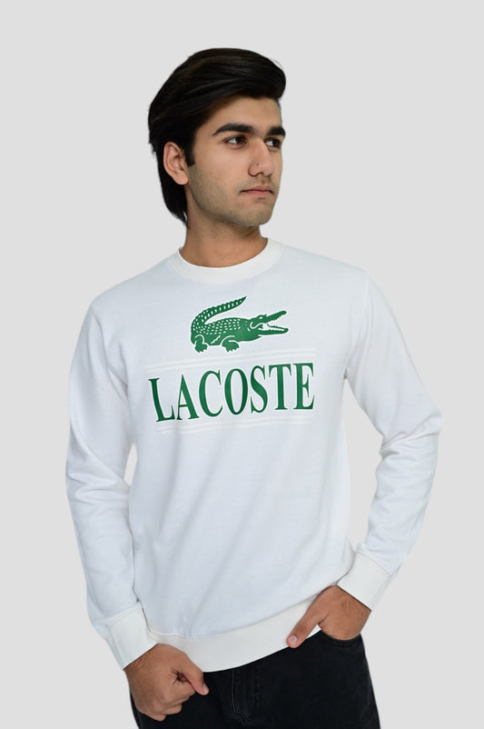 L-C-S-T-E Cotton Fleece SweatShirt White