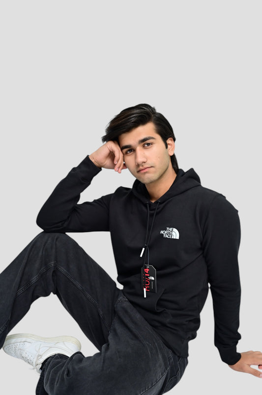 N-F Cotton Fleece Hoodie Black