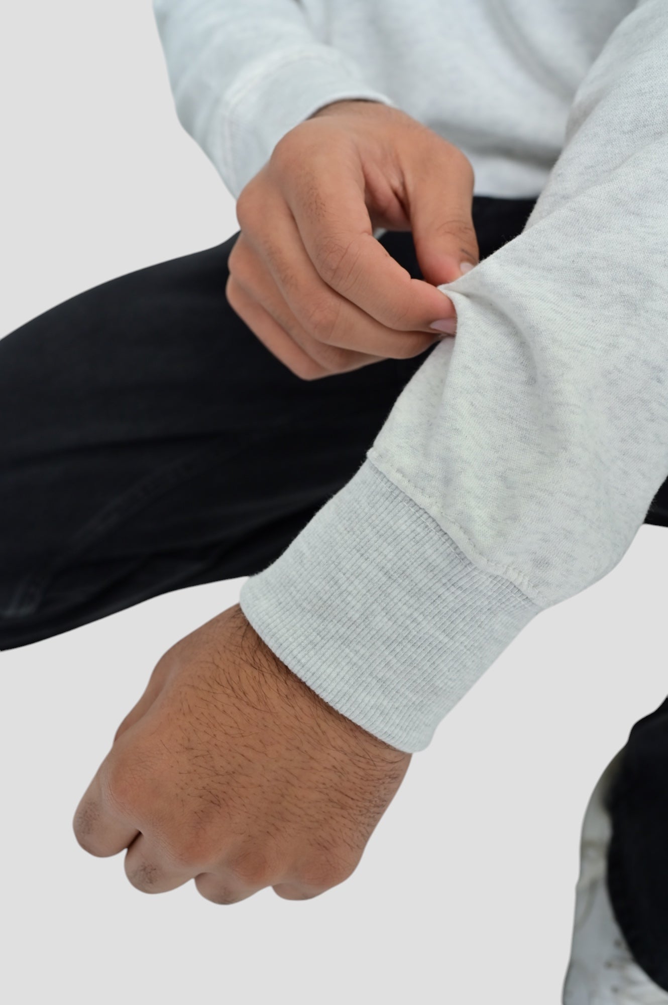 R-L-P Cotton Fleece SweatShirt Grey